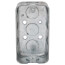 4" L x 2" W x 1-1/2" D Steel Utility Box w/ 1/2" Knockouts