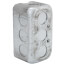 4" L x 2" W x 2" D Stainless Steel Utility Box w/ 1/2" Knockouts 
