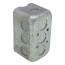 4" L x 2-1/4" W x 2-1/4" D Stainless Steel Utility Box w/ 1/2" Knockouts 