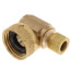 3/8" OD Comp x Female Swivel Hose, Angle Dishwasher Elbow, Lead Free (Rough Brass)