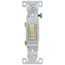 1P, 1/2 HP Ivory Toggle Switch, 15A (120V)