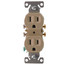 Ivory Residential Electrical Duplex Receptacle (15A, 125V)