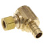 1/2" Crimpex x 3/8" OD Comp Mini-Ball Elbow, Lead Free (Rough Brass)