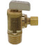 1/2" Female Solder or 1/2" MIP x 1/4" OD Compression Angle Mini Ball Stop Valve, Lead Free (Rough Brass)