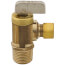 1/2" Fem Solder or 1/2" MIP x 3/8" OD Comp Angle Mini Ball Valve Supply Stop, LF (Brass)