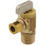 1/2" Fem Solder or 1/2" MIP x 3/8" OD Comp Angle Mini Ball Valve Supply Stop, LF (Brass)