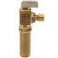 1/2" Female Solder Longshank x 1/4" OD Compression Angle Icemaker Valve (Rough Brass)