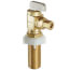 1/2" Female Solder Longshank x 1/4" OD Compression Angle Icemaker Valve w/ Shank Nut (Rough Brass)