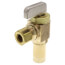 1/2" Dahl Press x 3/8" OD Comp. Angle Stop Valve (Rough Brass)