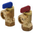 1/2" FIP Male Hose Boiler Drain, Pack of 2, Lead Free (Rough Brass)