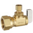 1/2" FIP x 1/4" OD Compression Angle Stop Valve, Lead Free (Rough Brass)