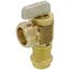 1/2" Female Press x Male Angle Hose Valve, Lead Free (Rough Brass)
