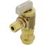1/2" Female Press x 1/4" OD Comp Angle Supply Stop, Lead Free (Rough Brass)
