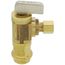 1/2" Female Press x 1/4" OD Comp Angle Supply Stop, Lead Free (Rough Brass)