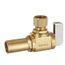 1/2" Male Press x 3/8" OD Comp Angle Stop Valve, Lead Free (Rough Brass)