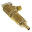 3/8" PEX Crimp Longshank x 1/4" OD Compression Angle Icemaker Valve (Rough Brass)