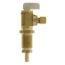 3/8" PEX Crimp Longshank x 1/4" OD Compression Angle Icemaker Valve (Rough Brass)