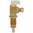 3/8" PEX Crimp Longshank x 1/4" OD Compression Angle Icemaker Valve (Rough Brass)