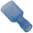Fully Insulated Male Slip-On Solderless Terminal, 16-14 AWG, Tab Size .25 (50-Pack)
