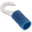 Insulated Solderless Hook Terminal, 16-14 AWG, #8 Stud (50 Pack)