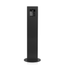 24" Power Pedestal, No Hinge, Surface Mount (Black)
