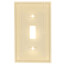 Single toggle cover with 1/2" mounting screws (Ivory)