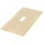 Single toggle cover with 1/2" mounting screws (Ivory)