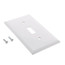 Single Toggle Cover w/ 1/2" Mounting Screws (White)