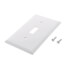 Single Toggle Cover w/ 1/2" Mounting Screws (White)