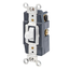 30A 120/277V Toggle Locking Double-Throw Ctr-OFF 2 Pole AC Quiet Switch (White)