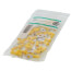 Insulated Solderless Closed Ring Terminal, 12-10 AWG, 1/4" Stud (50 Pack)