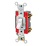 20A, 120V Toggle Lighted Handle, Illuminated Off Single-pole AC Quiet Switch, Self Grounding, Back & Side Wired, (White)