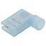 Fully Insulated Flag Female Slip-On Solderless Terminal, 16-14 AWG, Tab Size .25 (Pack of 25)