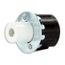 Slimline Base, Single Pin, Standard Fluorescent Lampholder, Snap-in, Plunger, Quickwire 18awg Solid Or Str Tinned (White)
