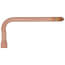 1/2" CPVC Socket Metalhead Copper Stub Out Elbow with Ear (3-1/2" x 8")