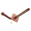 1/2" Push Fit Copper Stub Out Elbow w/ Ear Strap (3-1/2" x 8-1/2")