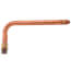 1/2" PEX Press Copper Stub Out Elbow, 3-1/2" x 8" (Lead Free)