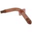 1" PowerPEX Crimp Copper Stub Out Elbow w/ Ear (6" x 8")