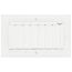 8" x 4" Aluminum Curved-blade Adjustable Register 1-way (White)