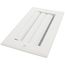 8" x 4" Aluminum Curved-blade Adjustable Register 1-way (White)