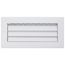 10" x 4" Aluminum Curved-blade Adjustable Register 1-way (White)