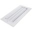 10" x 4" Aluminum Curved-blade Adjustable Register 1-way (White)