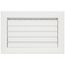 10" x 6" Aluminum Curved-blade Adjustable Register 1-way (White)