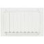 10" x 6" Aluminum Curved-blade Adjustable Register 1-way (White)