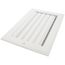 10" x 6" Aluminum Curved-blade Adjustable Register 1-way (White)