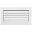 12" x 6" Aluminum Curved-blade Adjustable Register 1-way (White)
