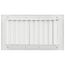 12" x 6" Aluminum Curved-blade Adjustable Register 1-way (White)