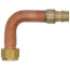 3/4" Expansion PEX x 3/4" FIP Swivel Water Heater Connector Elbow, Lead Free (3" x 5")
