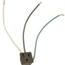 15A, 125V NEMA 5-15r, 2p, 3w, Snap-in Receptacle, Straight Blade, Grounding, Leads 14ga 6" Long Wired (Black)