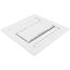 8" x 8" Aluminum Curved-blade Adjustable Register 3-way (White)